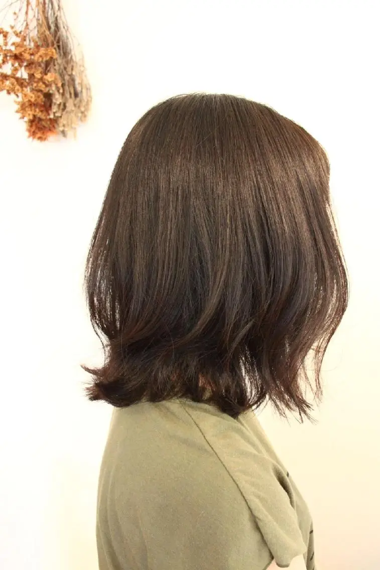 ミディアム カット ヘアカラー フジタミキ ✨メテオ TR、ヘッドスパのヘアスタイル