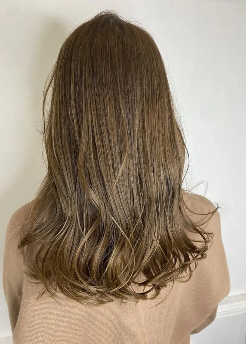 ロング カラー リルウヘアー 天王寺のヘアスタイル