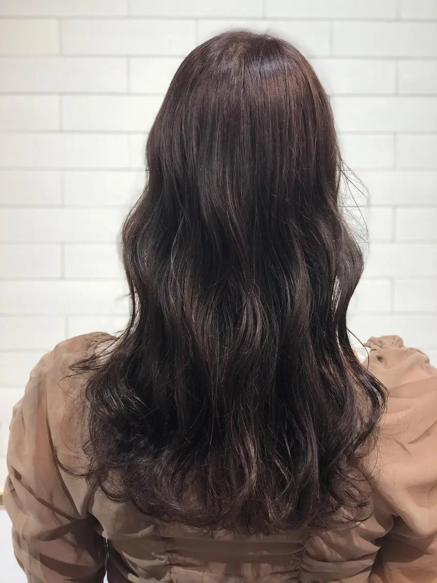 ロング カラー カット ヘアカラー パーマ トリートメント 髪質改善⌇﻿透明感 カラー⌇﻿川上葵のヘアスタイル