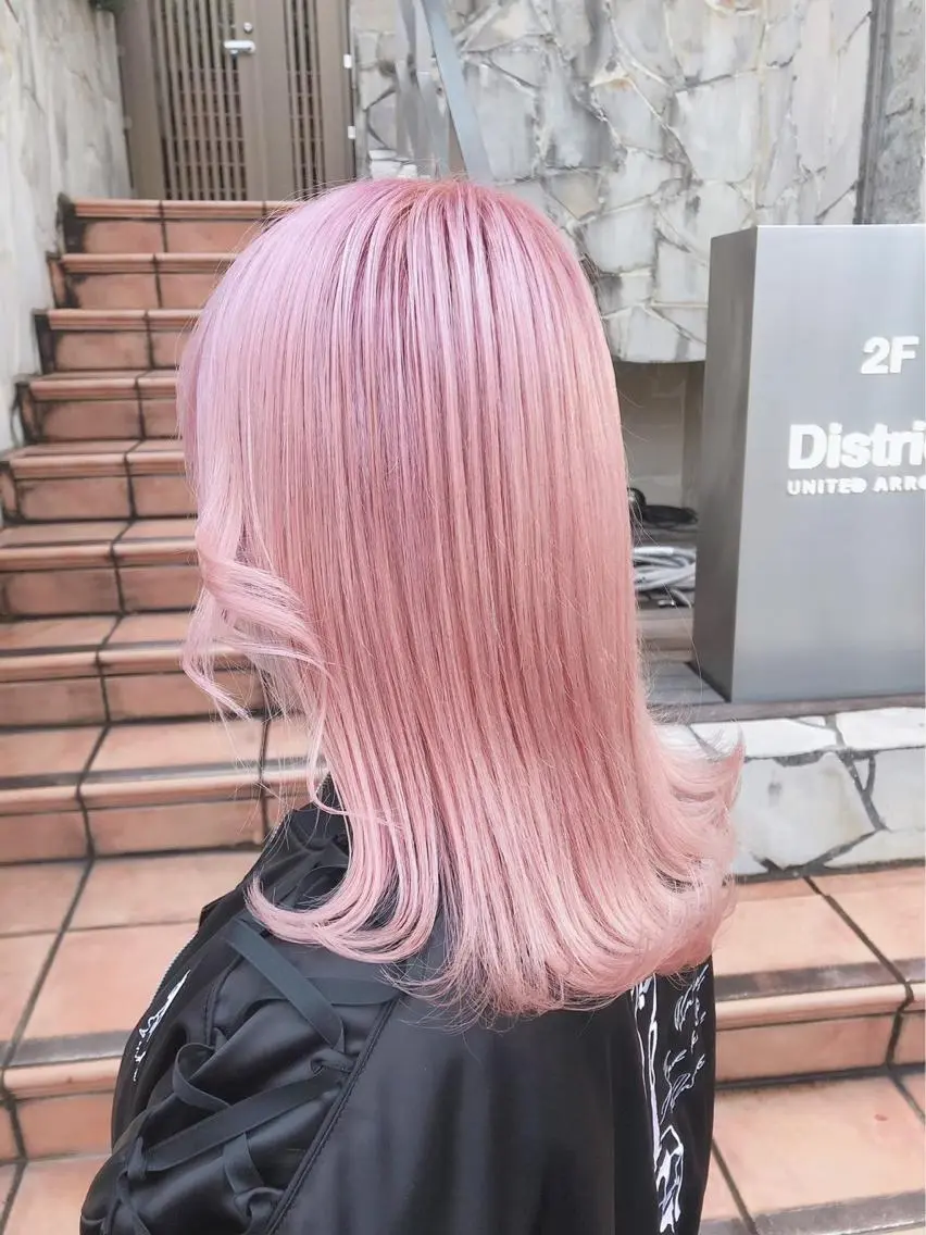 ロング カラー ヘアアレンジ メンズ カット ヘアカラー トリートメント ハイトーン特化💍 chloe💍韓国のヘアスタイル