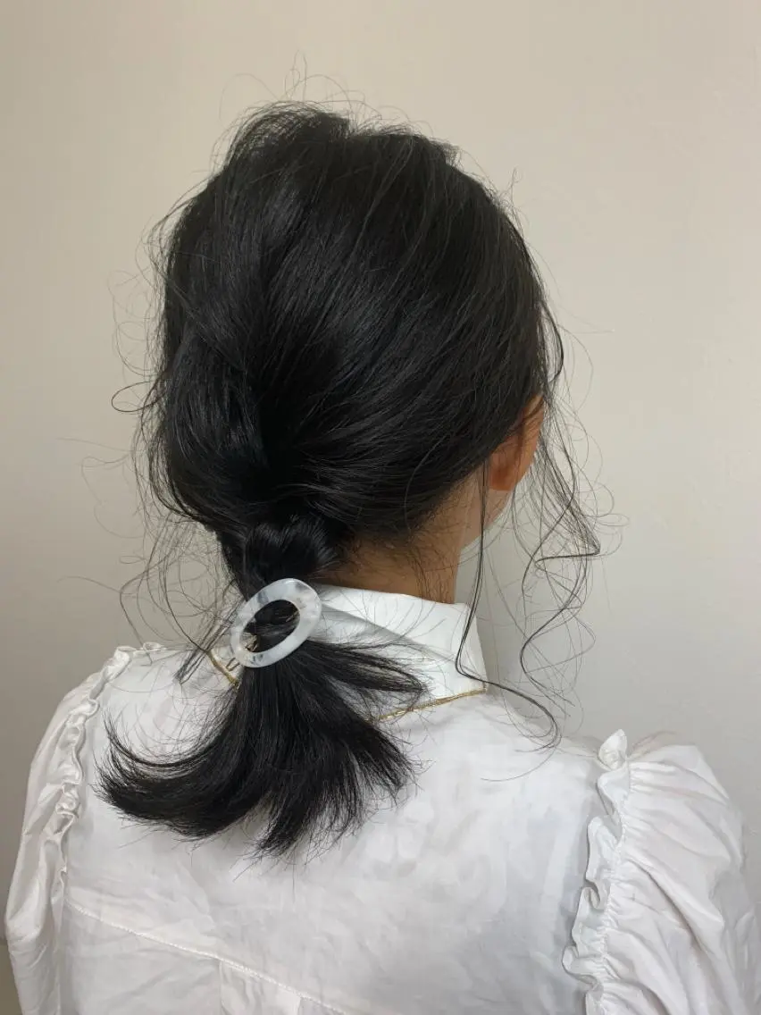 セミロング カラー パーマ ヘアアレンジ メンズ 暖色ボブ 🍊rikakoのヘアスタイル