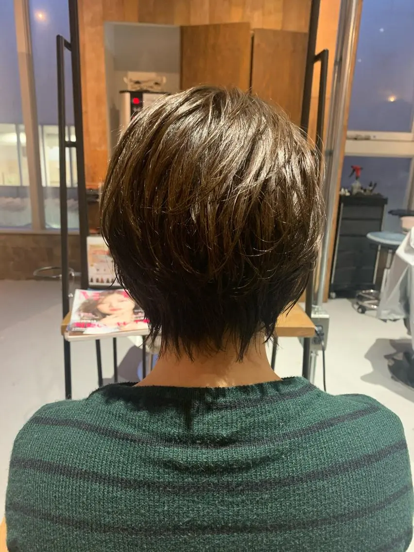 ショート 福田 美波のヘアスタイル