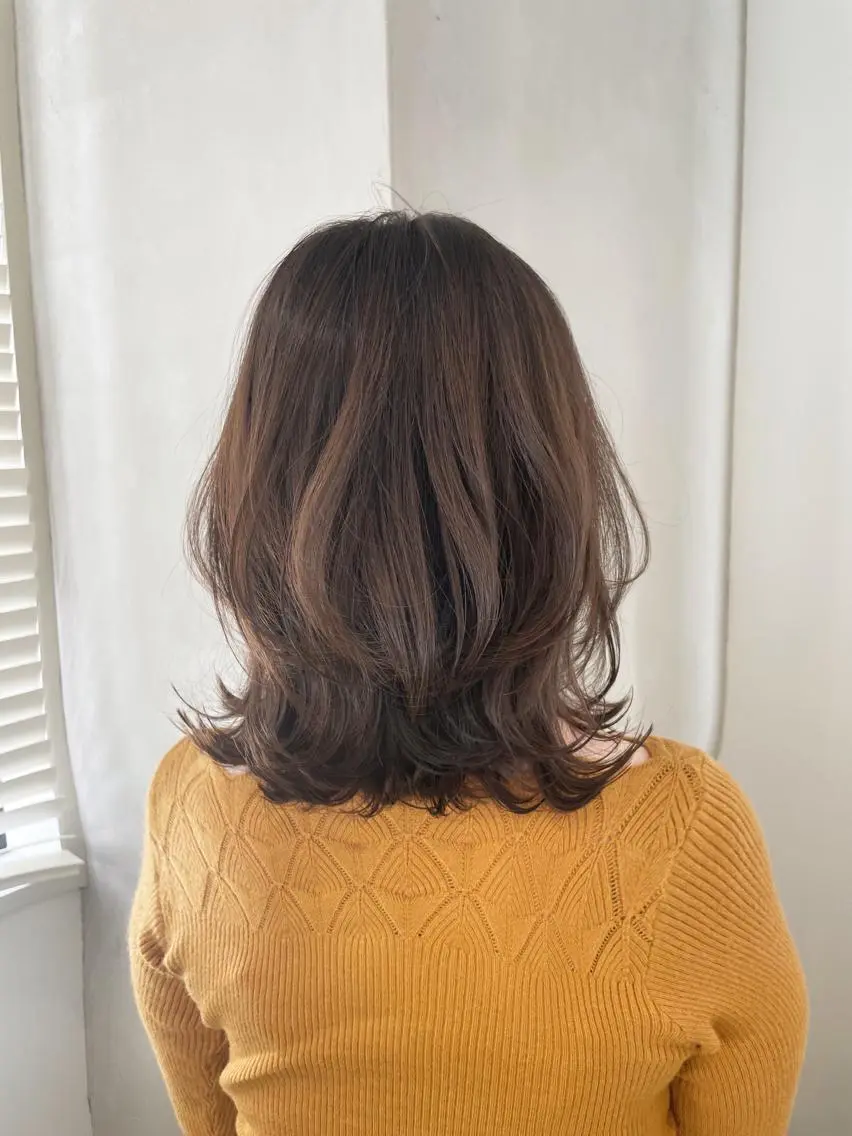 ミディアム ミディアムレイヤー レイヤーカット 松村 総のヘアスタイル