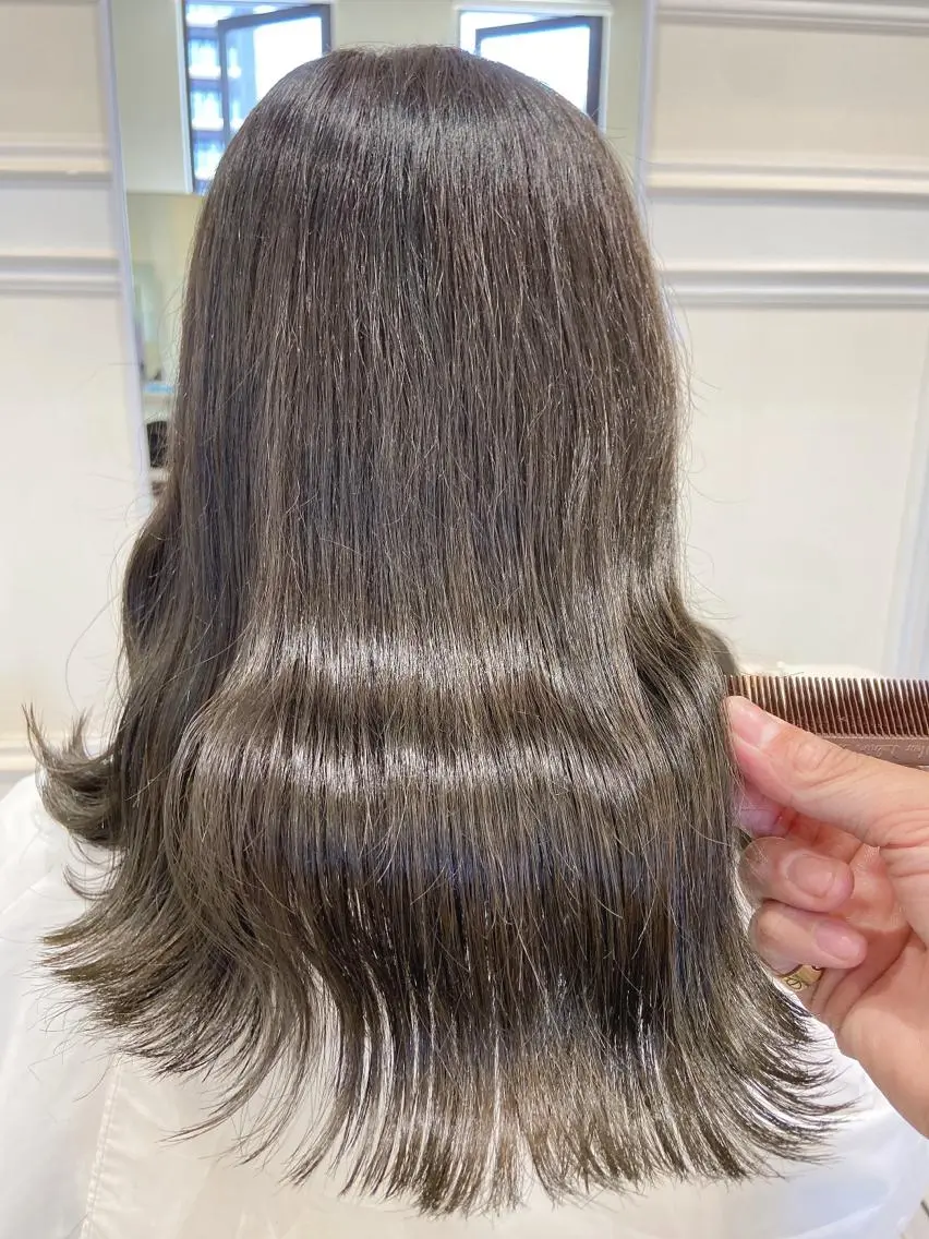 ロング カラー アクアカラー ダブルカラー グラデーションカラー ハイライトカラー イルミナカラー カット ヘアカラー 韓国/色気/レイヤー /AVANCE天王寺のヘアスタイル