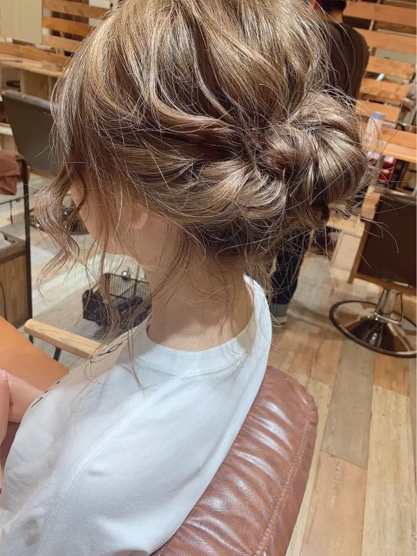 ヘアアレンジ 艶髪／シールエクステ 🌻ノゾミ🌻のヘアスタイル