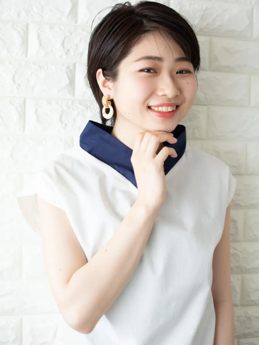 ショート ショートボブ アッシュ ボブ 外国人風カラー ショートヘア 撮影モデル 斉藤 正敏のその他イメージ