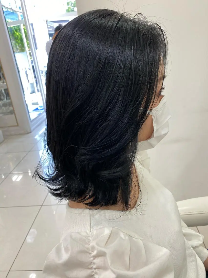 ミディアム カラー カット ヘアカラー トリートメント ヘアセット 🌼上水流 彩乃🌼のヘアスタイル