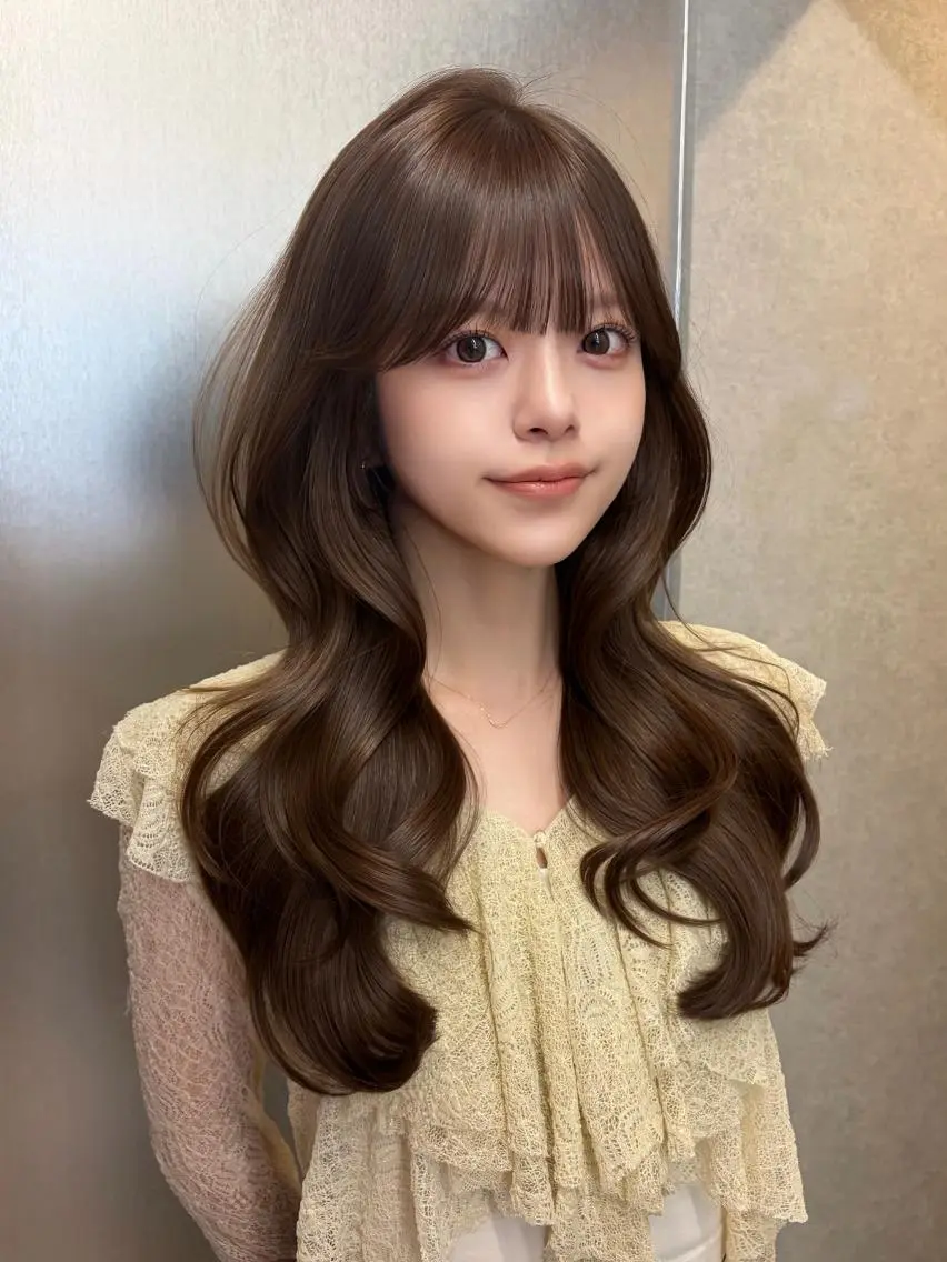 カラー ロング ベージュカラー ブリーチ ブラウンカラー 透明感カラー ダブルカラー 天神美容室 🎀hinaのヘアスタイル