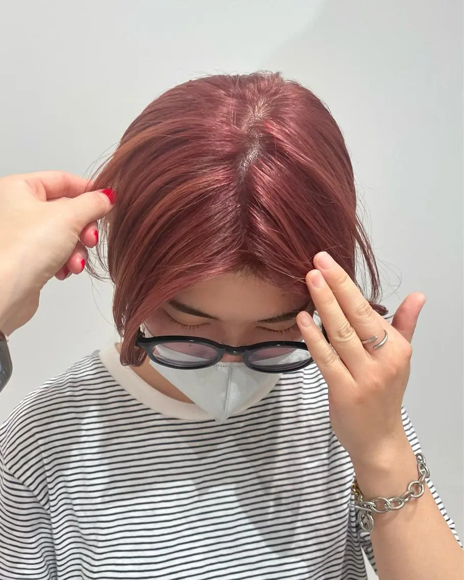 ショート カット ヘアカラー トリートメント minatsu 東京の技術を京都でのヘアスタイル