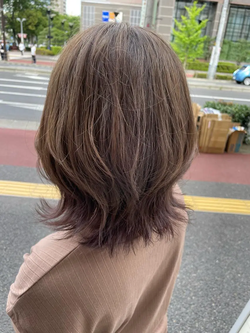 カラー ベージュカラー ブリーチ 😈サクマ シオン😈のヘアスタイル