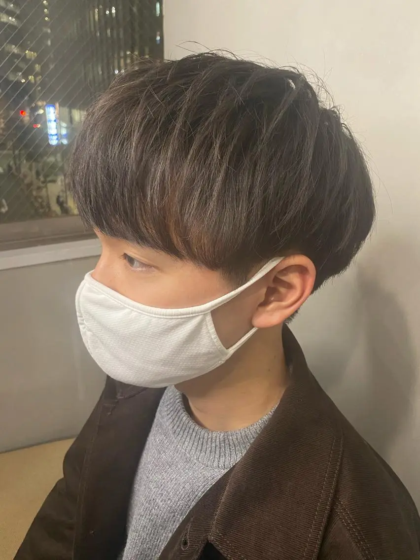 ショート カラー メンズ マッシュ カット 寳泉 章弘のヘアスタイル