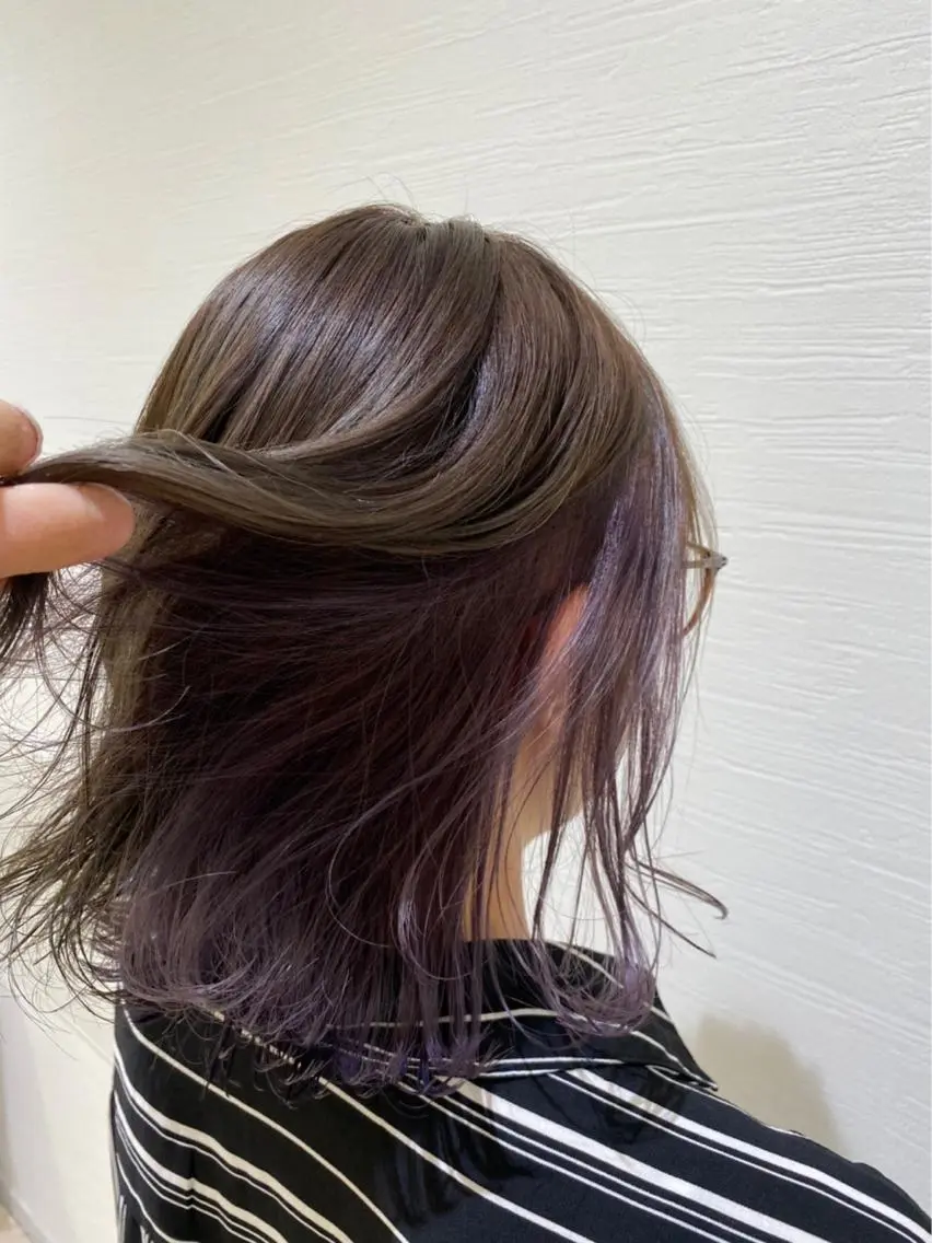 ミディアム カラー 縮毛矯正/ショート 長岡/姉崎宏実🌿のヘアスタイル