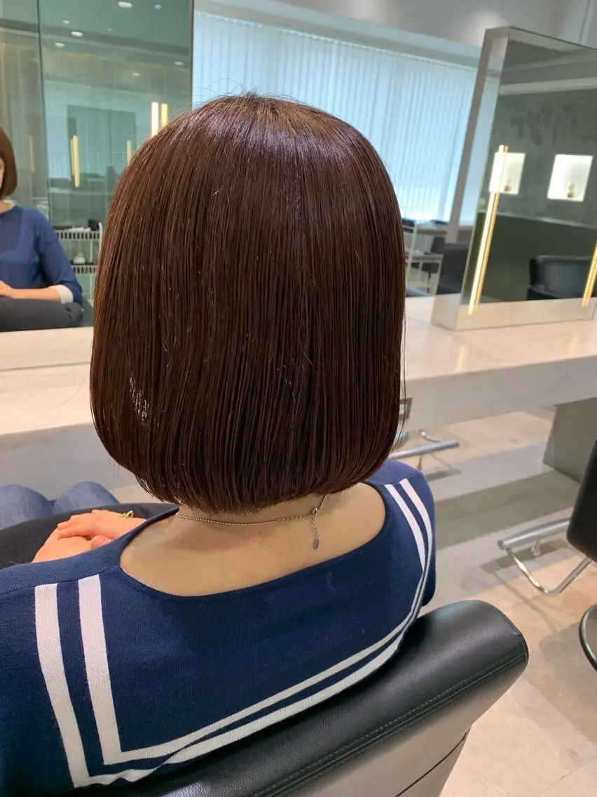 ミディアム ボブ 🫧透明感カラー/ ボブ/小笠原汐海🪽のヘアスタイル