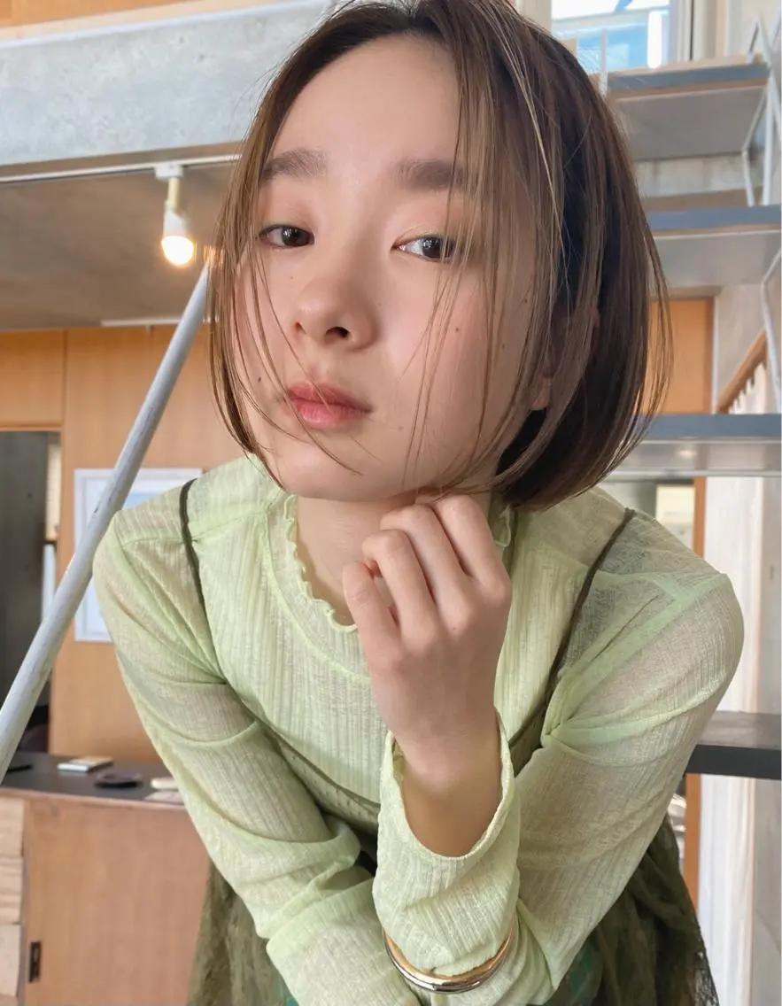 ショート カラー パーマ ヘアアレンジ メンズ キッズ ネイル マツエク・マツパ モリモト サナのヘアスタイル