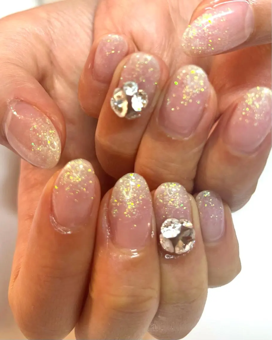 ネイル アートネイル ジェルネイル キラキラネイル マグネットネイル ニュアンスネイル MKY salonのネイルデザイン