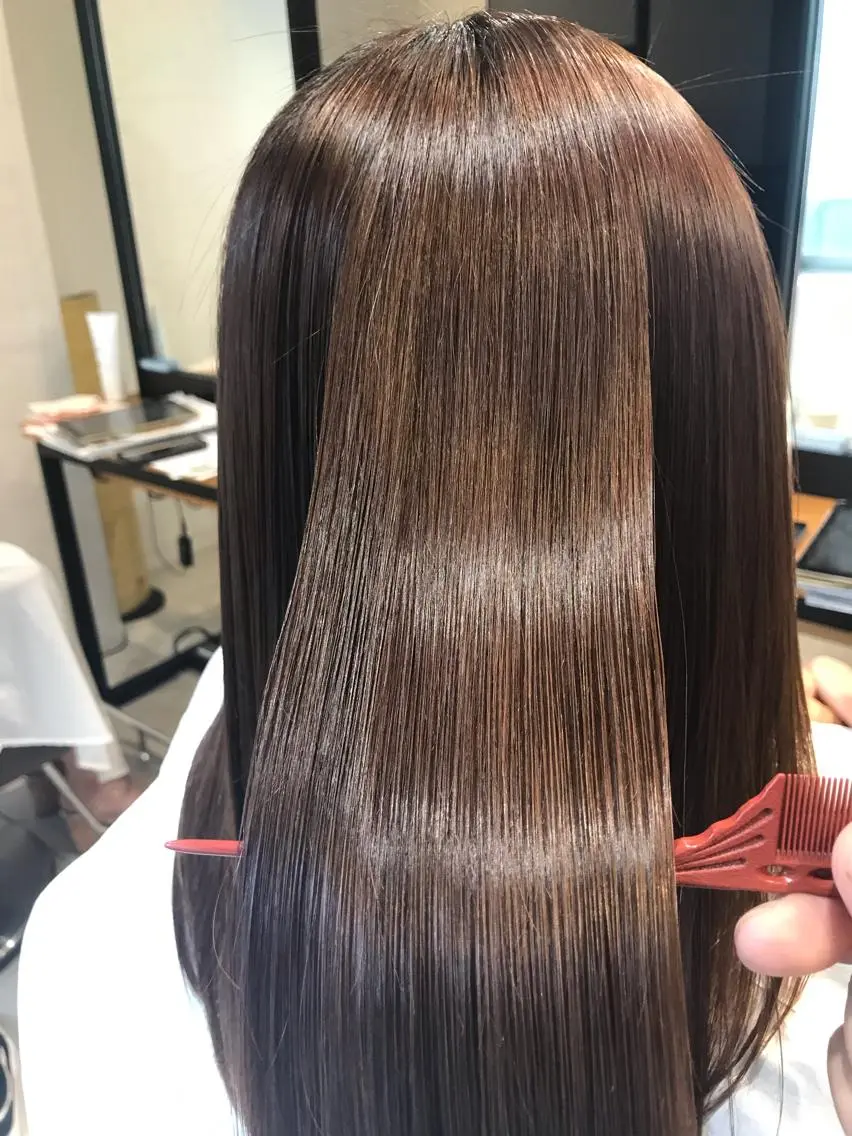 セミロング 最高峰美髪矯正No1 toshiのヘアスタイル