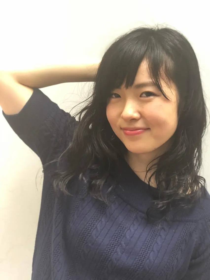 セミロング パーマ セミロングパーマ カット パーマ トリートメント 及川 祐輔のヘアスタイル