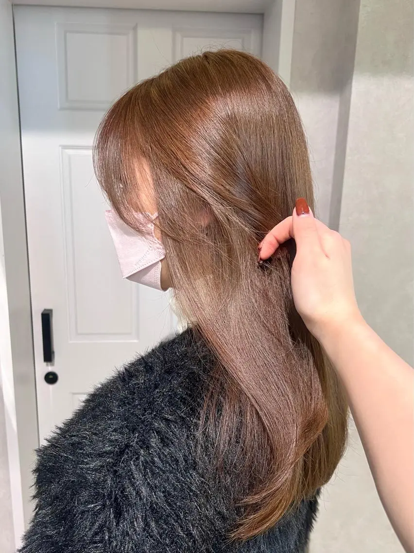 セミロング カラー ヘアカラー サトウミノリ韓国ヘア 韓国メンズヘアのヘアスタイル