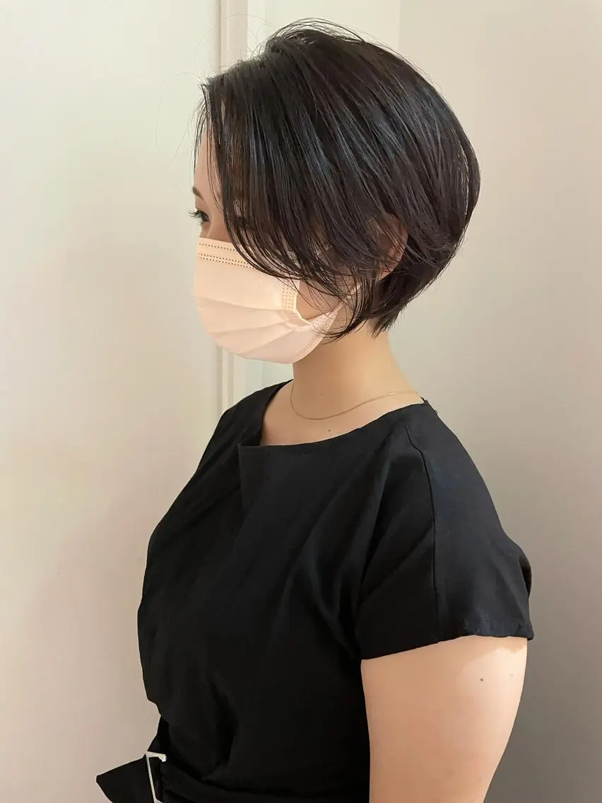 ショート カラー ショートボブ ボブ ショートヘア カット ヘアカラー トリートメント 江上拓郎/ショート /酸性ストレートのヘアスタイル