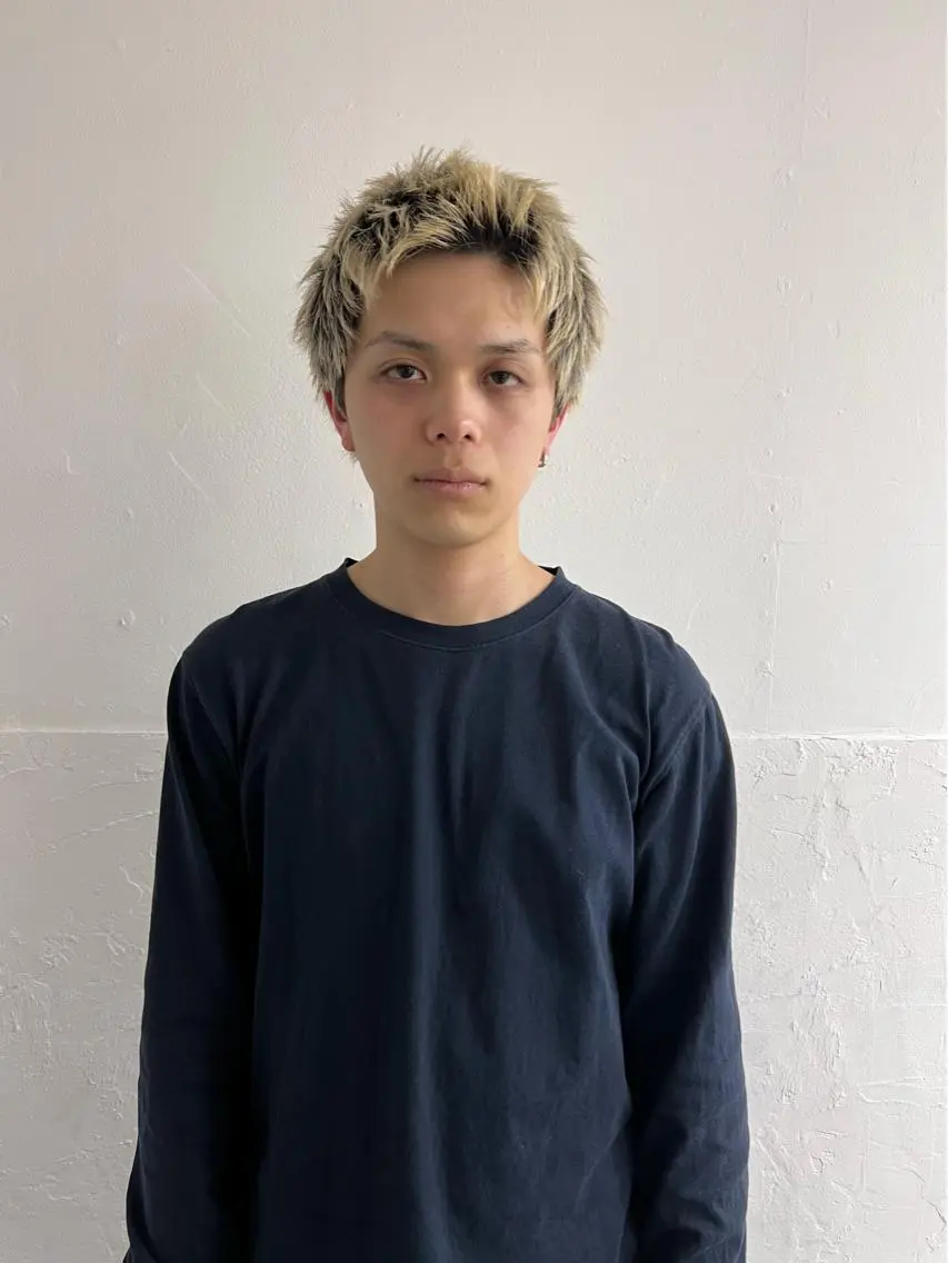 ショート カラー メンズ カット ヘアカラー メンズ専門ブリー チカラー⚡️リュウジのヘアスタイル