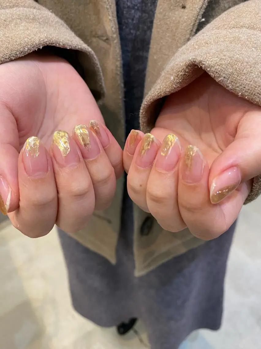ネイル ハンドネイル 草加ニュアンスネイル 🌚hersのネイルデザイン