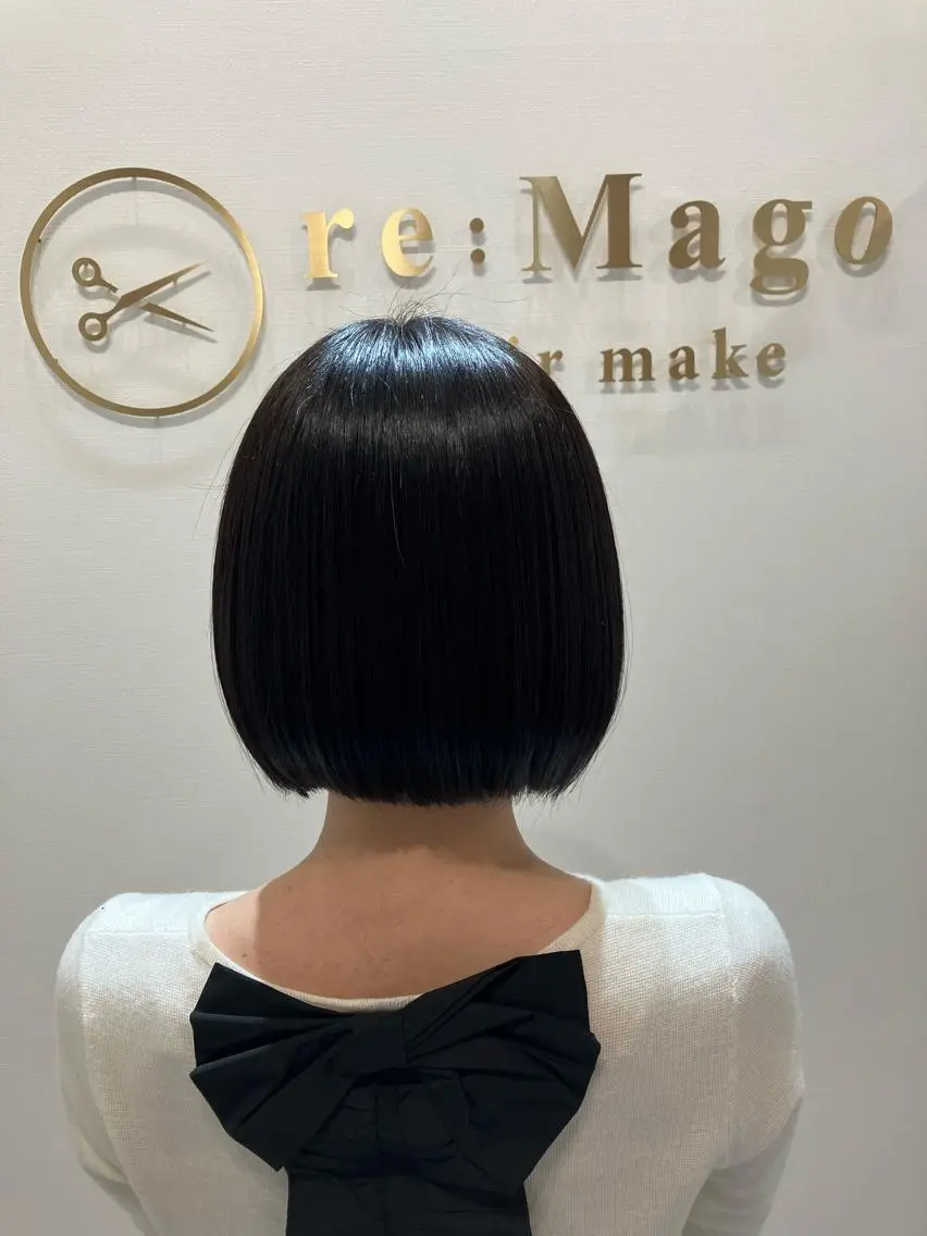 ショート カラー ヘアアレンジ キッズ カット ヘアカラー トリートメント 横浜関内髪質改善 re:Magoのヘアスタイル