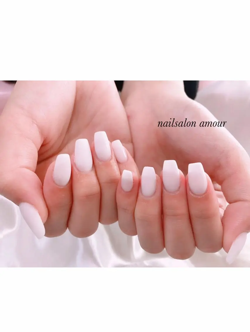 ネイル スカルプネイル ショートネイル nailsalon ♡amour♡のネイルデザイン