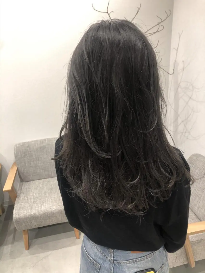 セミロング カラー 堀田 将輝のヘアスタイル