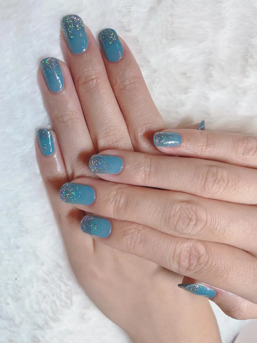 ネイル ラメ(グリッター) ラメグラデーション 頑張る女性の味方✴︎ M.i　nail ♡のネイルデザイン