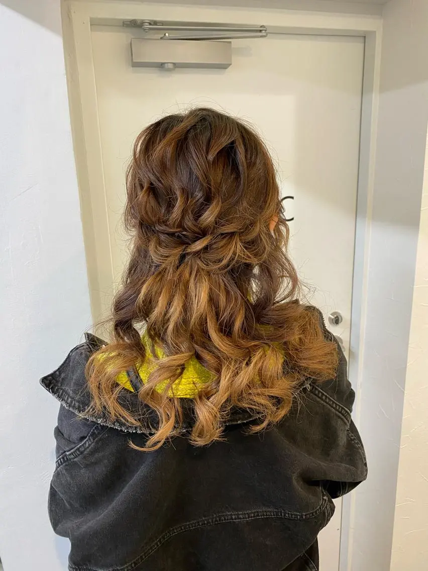 ロング ヘアアレンジ エクステモデル募集 💗大阪梅田/川上のヘアスタイル