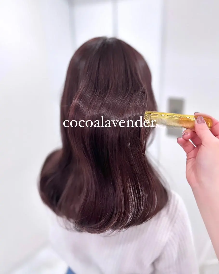 カラー トレンド暖色ヘア🍒 miu🍒のヘアスタイル