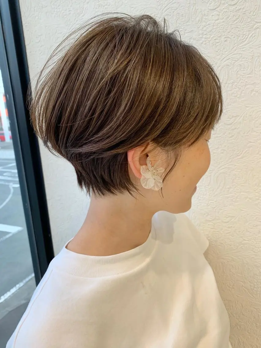 ショート カット ヘアカラー トリートメント ブリーチ/ハイトーン 天童市/SERINAのヘアスタイル