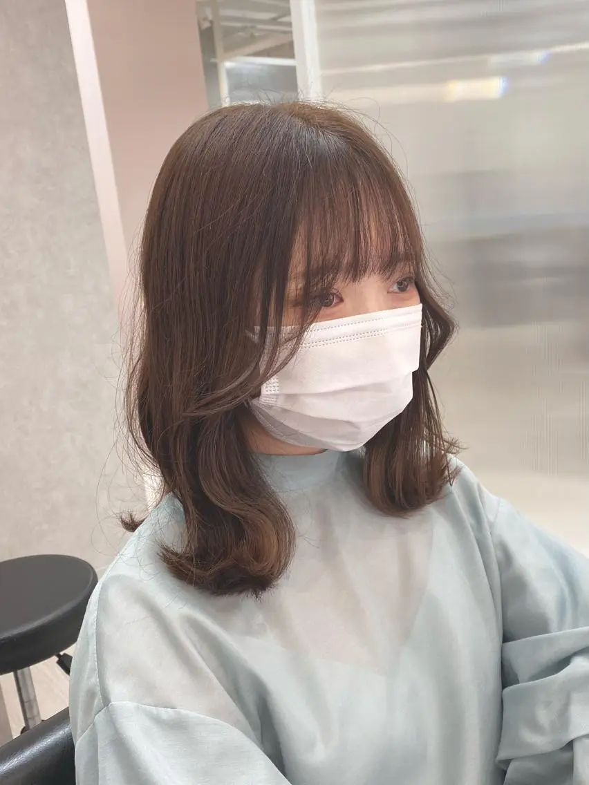 ミディアム カラー 髪質改善、縮毛矯正/ ネモト　マサヒデのヘアスタイル