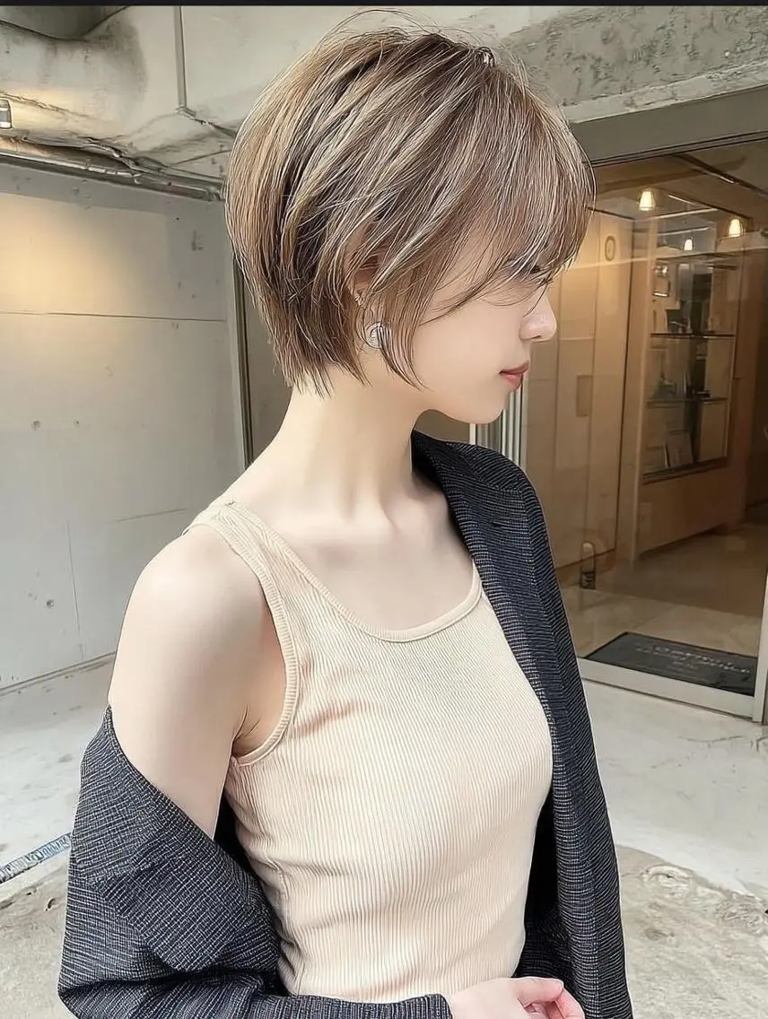 ショート カラー ブリーチ ダブルカラー 髪質改善 縮毛矯正 トリートメント カット ヘアカラー トリートメント レイヤーカット✨ 福井雄登のヘアスタイル