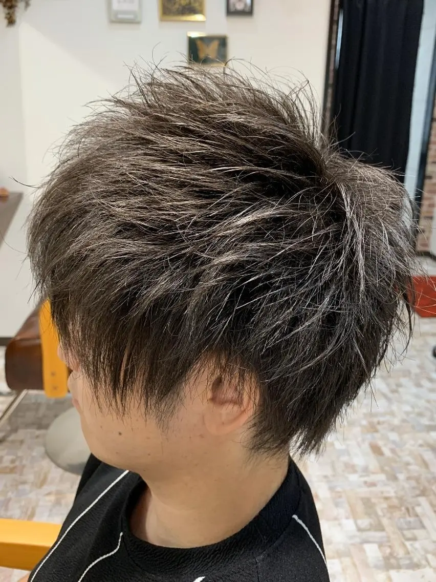 ショート カラー メンズ カット ヘアカラー matilda hair Men'sのヘアスタイル