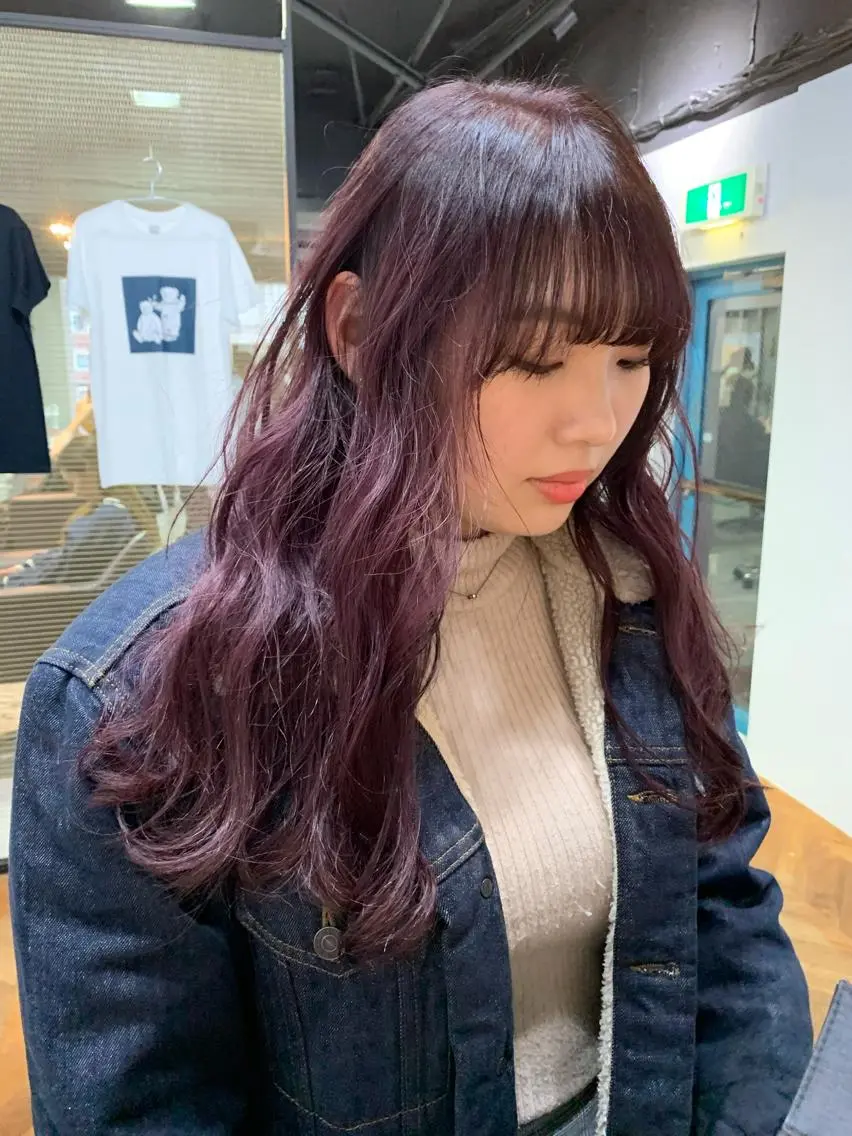 ロング カラー カット ヘアカラー トリートメント ヘアセット 怪我のため6月末 復帰予定田中瑞希🍃のヘアスタイル