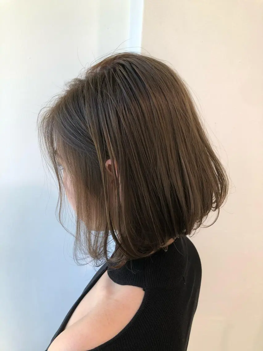 ショート カラー 💖ブリーチなし透明 感💖ASAHIのヘアスタイル