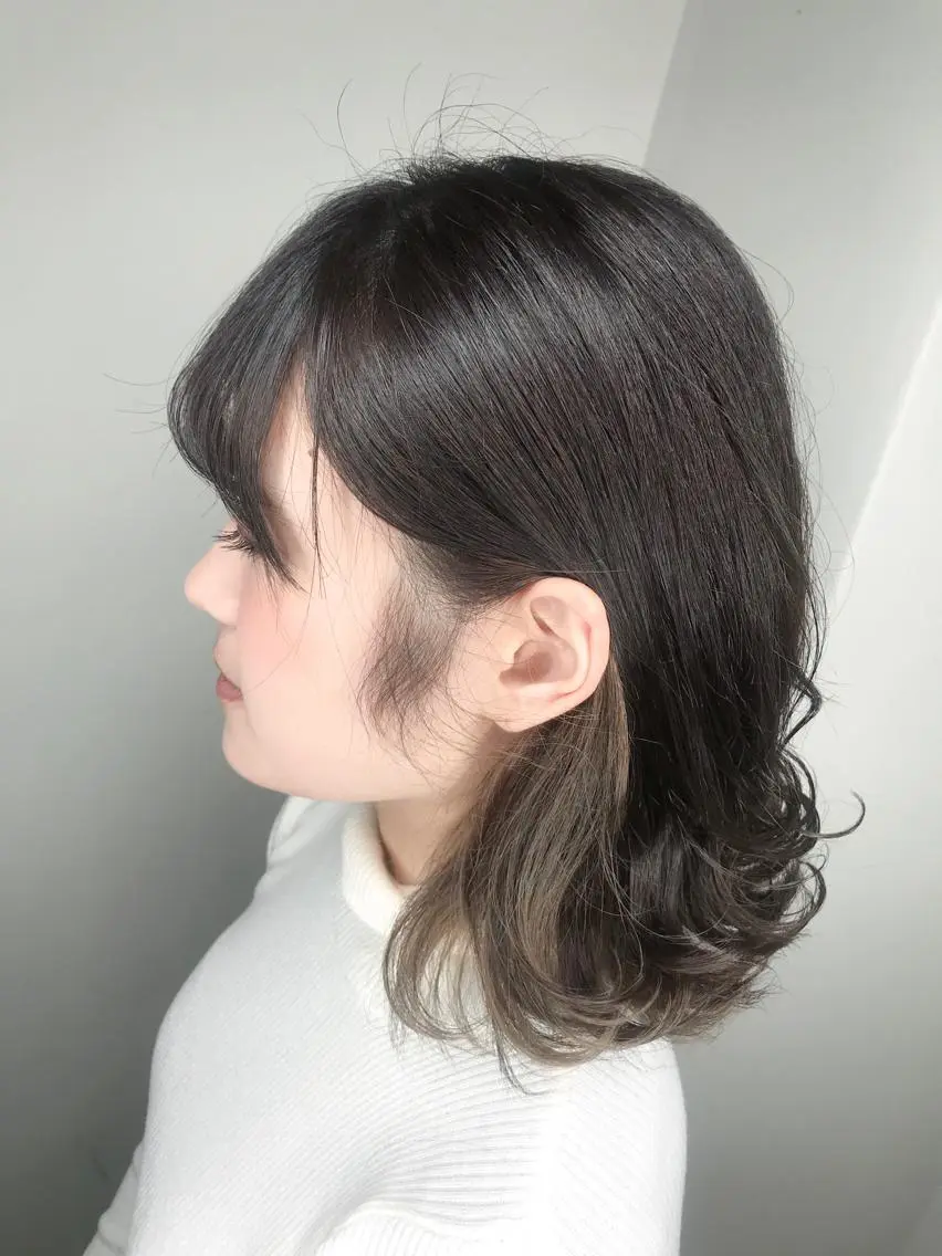 ミディアム カラー パーマ ヘアアレンジ 外国人風カラー 🫧代表/新宿駅近/ 限定価格🫧田辺貴裕のヘアスタイル