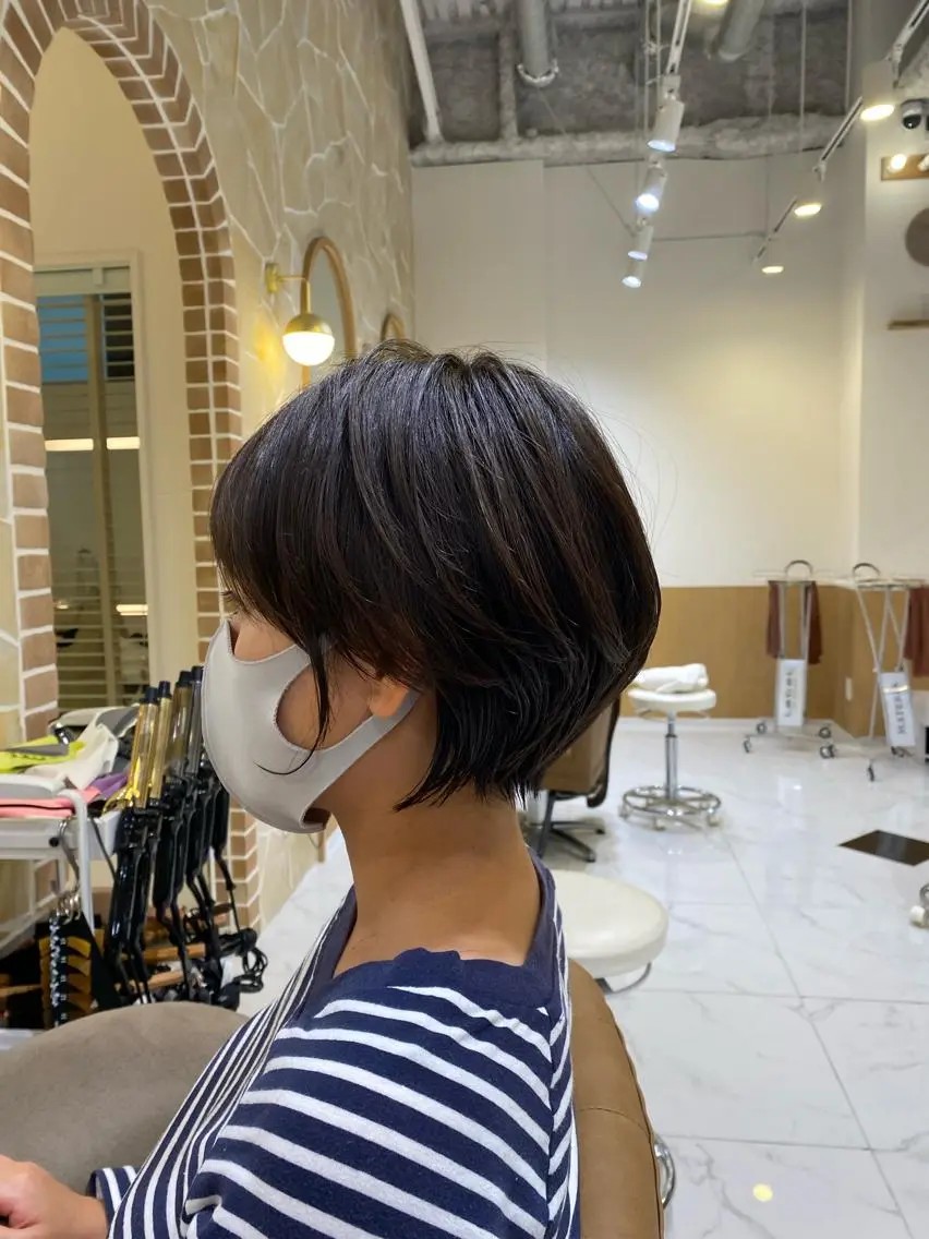 ショート 丸みショート ショートヘア 坂井 茅聖のヘアスタイル