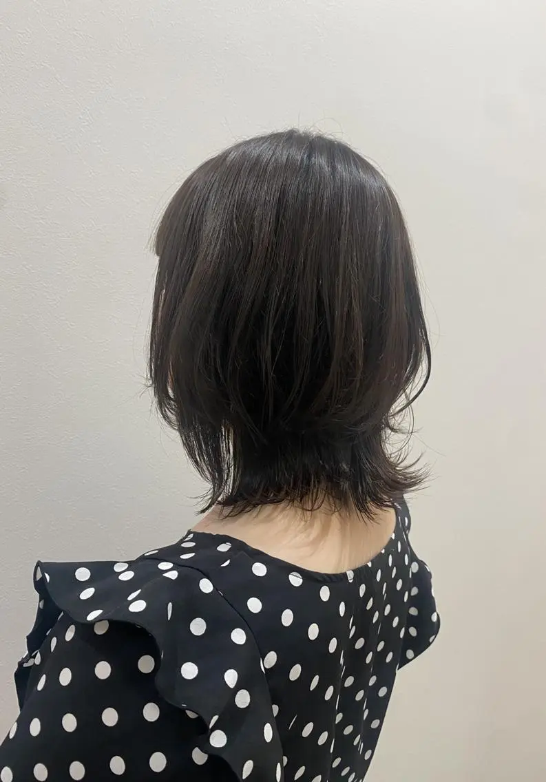 ミディアム くびれヘア くびれレイヤー レイヤーカット カット トリートメント 韓国風hair💕 Kanonのヘアスタイル