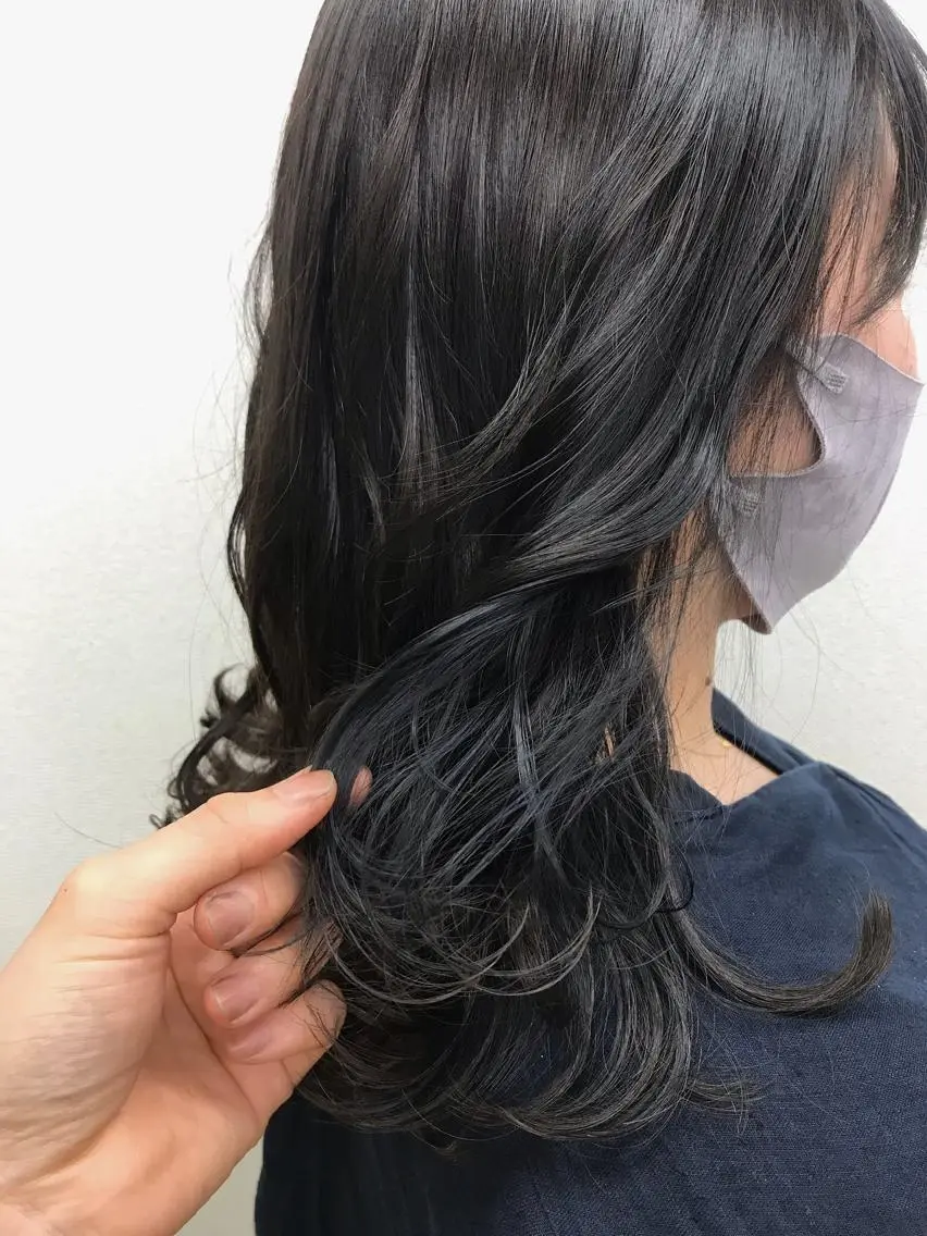 セミロング もりたみかこ 美容師お休み中のヘアスタイル