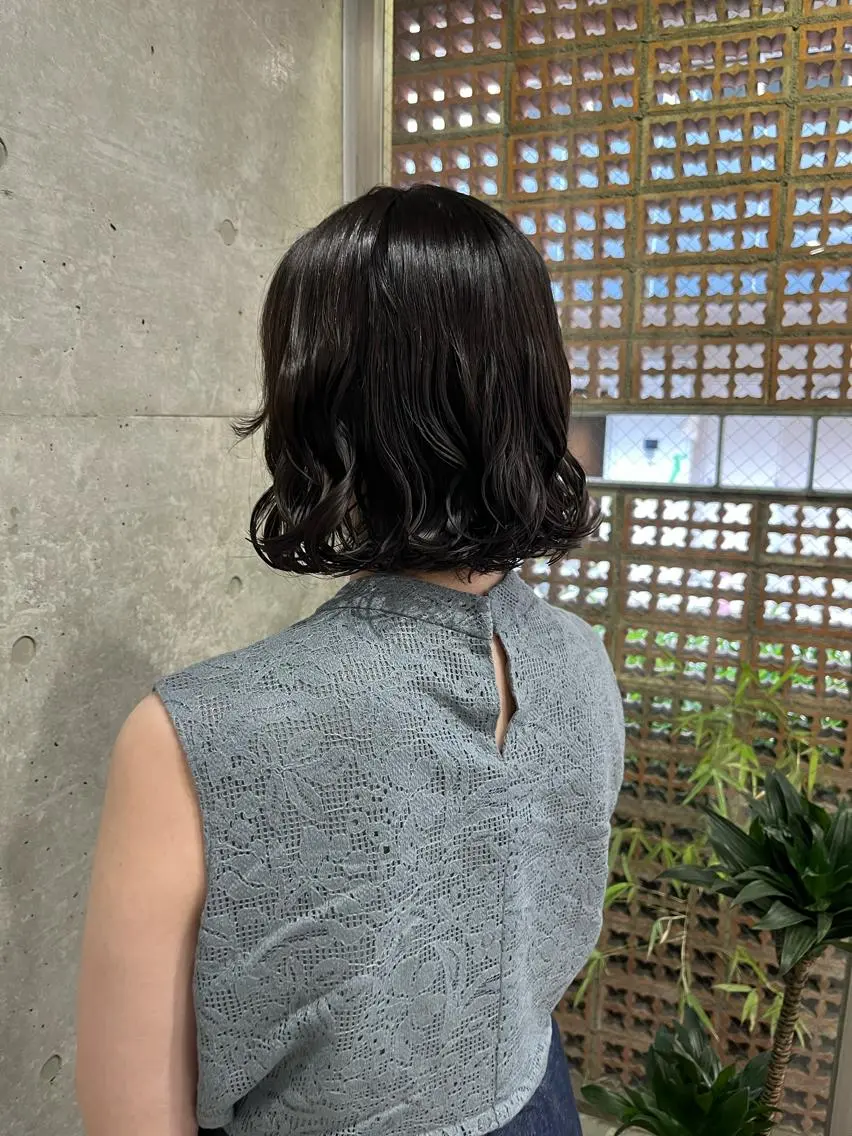 ショート パーマ カット パーマ ロングパーマ木村 ボブパーマのヘアスタイル
