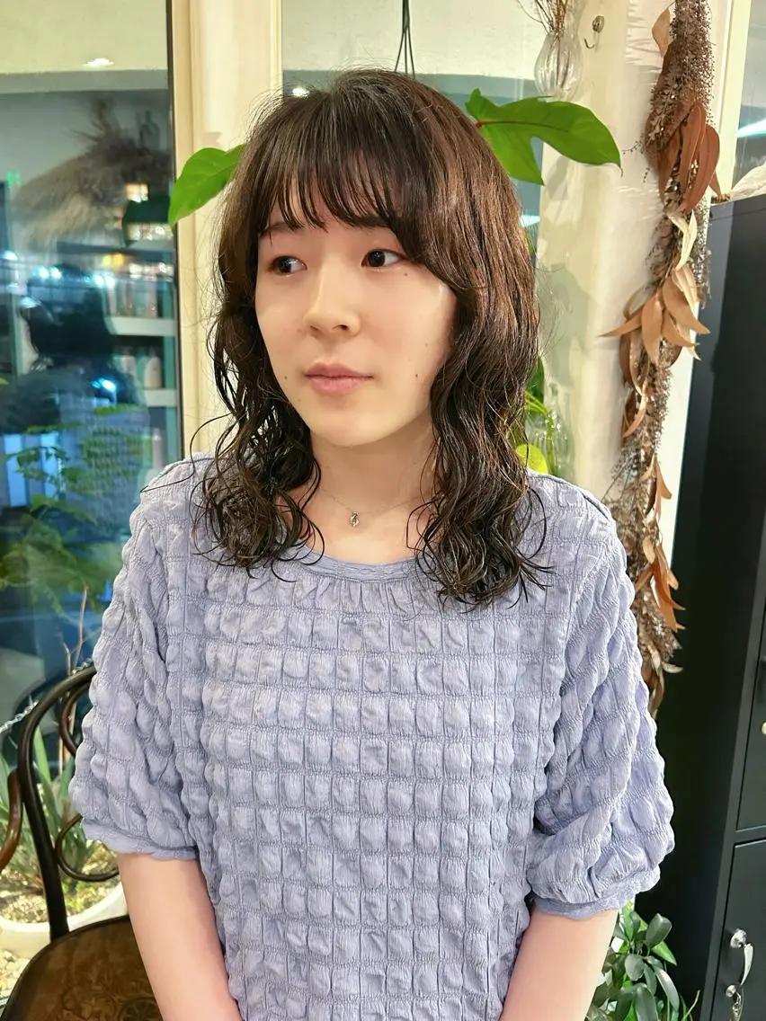 ロング パーマ 谷澤 朋佳のヘアスタイル