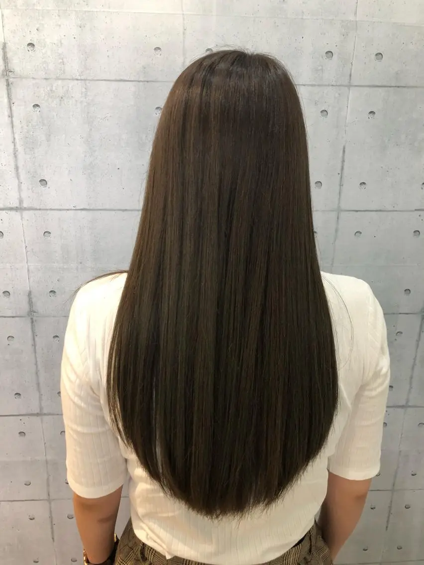 ロング カラー ハイライトカラー ハイライト カット ヘアカラー 金沢 広美のヘアスタイル