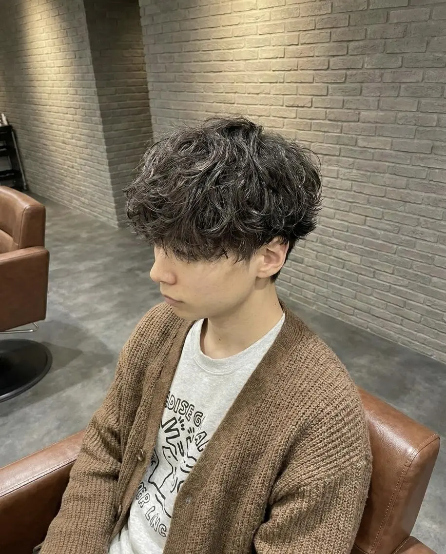 ショート カット パーマ メンズ特化🐺本田 昂之のヘアスタイル