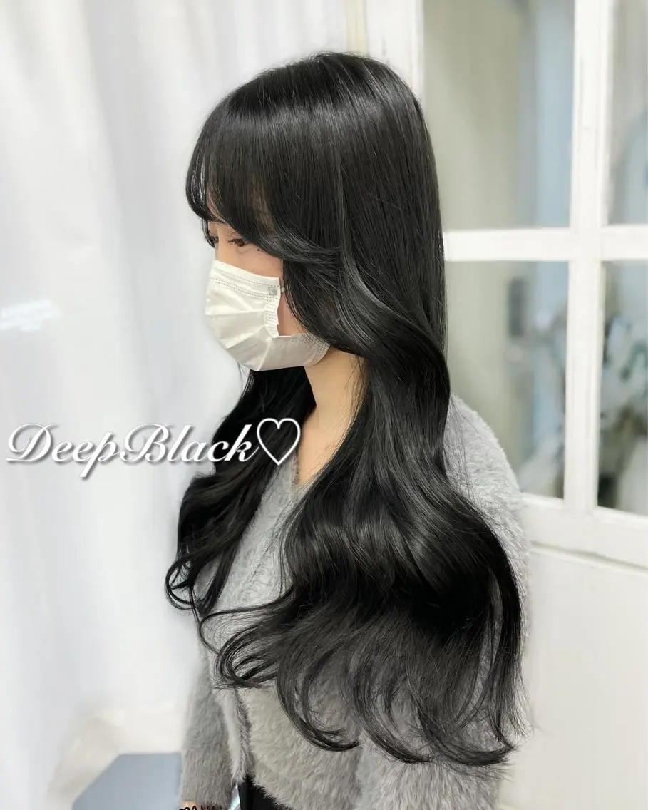 ロング カラー カット エクステ ヘアセット 韓国ヘア🤍髪質改善 🇰🇷AKANEのヘアスタイル