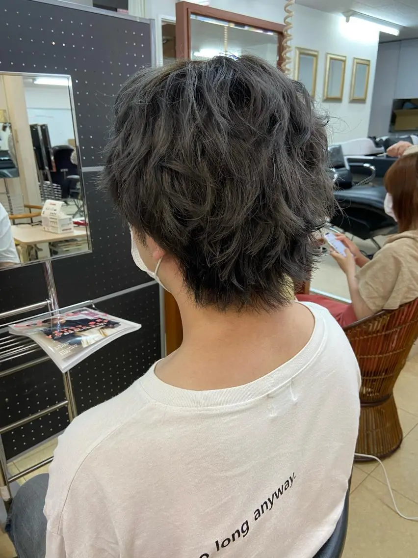 ショート カラー メンズ ヘアカラー 🫧sara荒井店 樹🫧のヘアスタイル