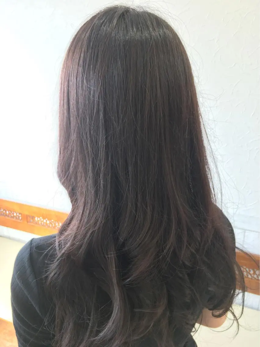 ロング カラー アッシュ ピンクカラー ピンクアッシュ Rise Heart 中村 裕介のヘアスタイル