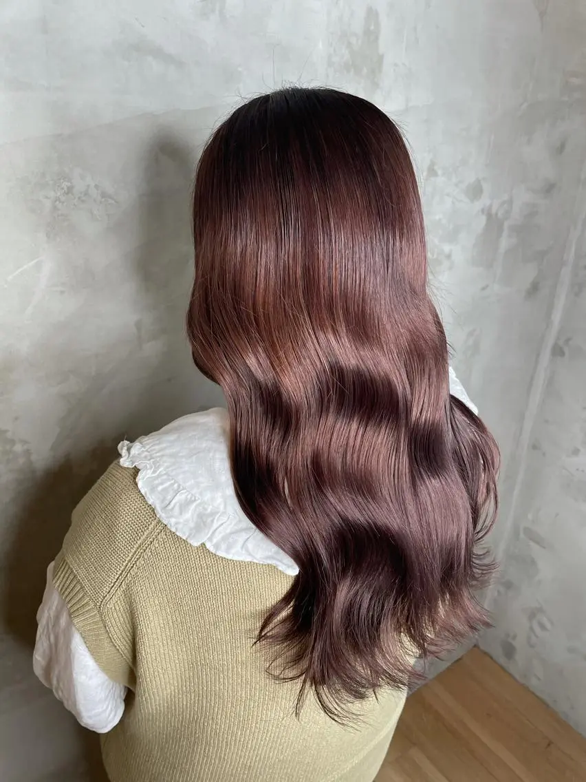 ロング カラー ヘアカラー トリートメント 🎀透明感カラー🎀 mikaのヘアスタイル