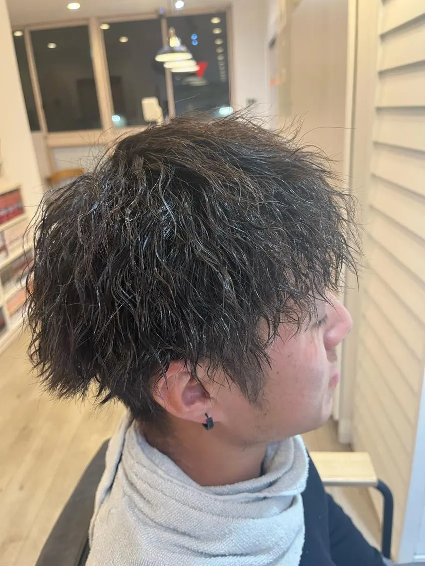 パーマ メンズ メンズパーマ メンズツイストパーマ ツイストパーマ 田中 大輝のヘアスタイル
